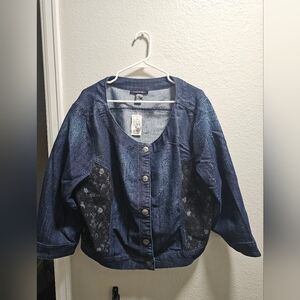 NWT Ashley Stewart Denim Jacket